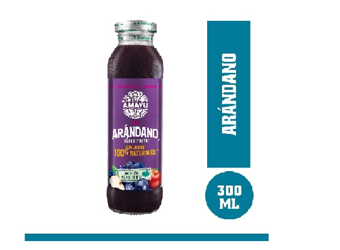 BEBIDA BIO AMAYU ARANDANO VIDRIO X 