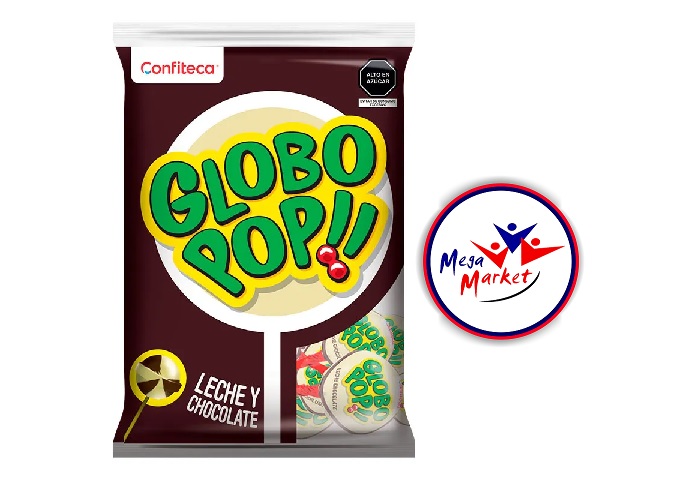 CHUPETIN GLOBO POP LECHE/CHOCOLATE 