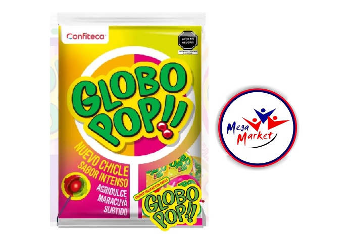 CHUPETIN GLOBO POP MARACUYA X 25 UN