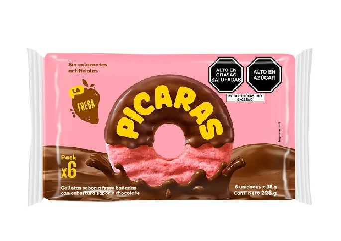 GALLETA PICARA FRESA X 6 UND