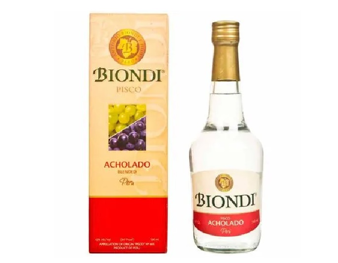 PISCO BIONDI ACHOLADO X 500ML