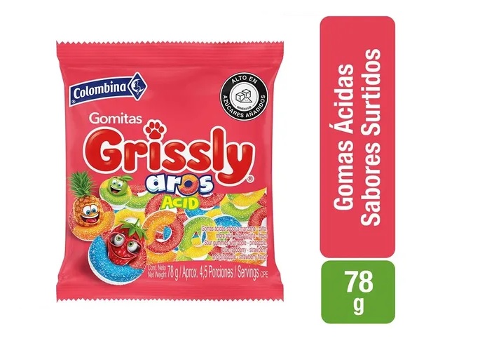 GOMITAS GRISSLY AROS X 78 GR