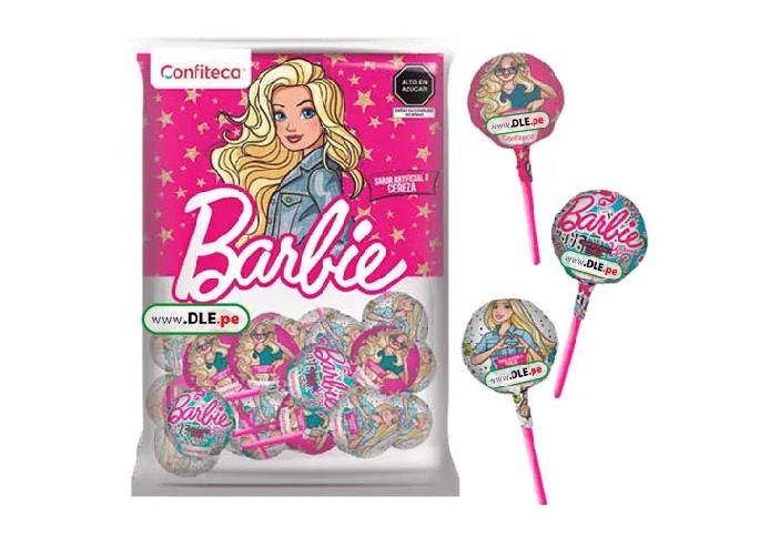 CHUPETIN GLOBO POP BARBIE X 24 UND