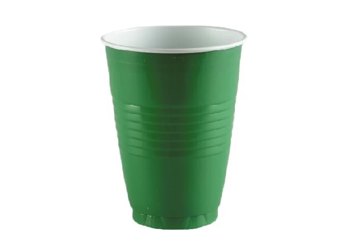 VASO X 12 OZ POLYBOARD VERDE