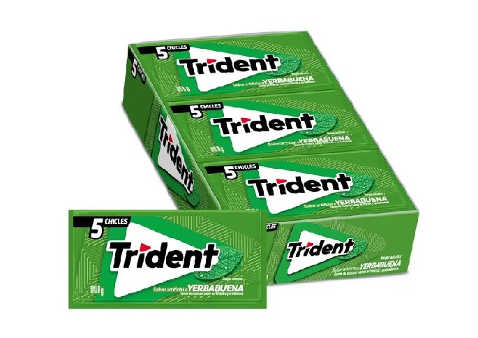 CHICLE TRIDENT YERBA 5S