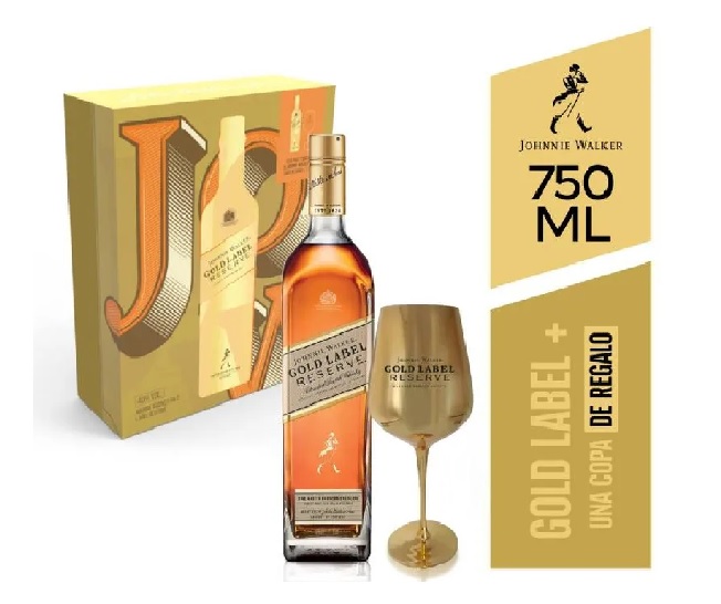 PACK WHISKY J.WALKER GOLD X 750ML