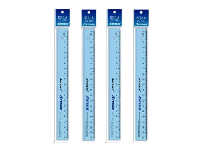 REGLA ARTESCO CRISTAL X 20 CM