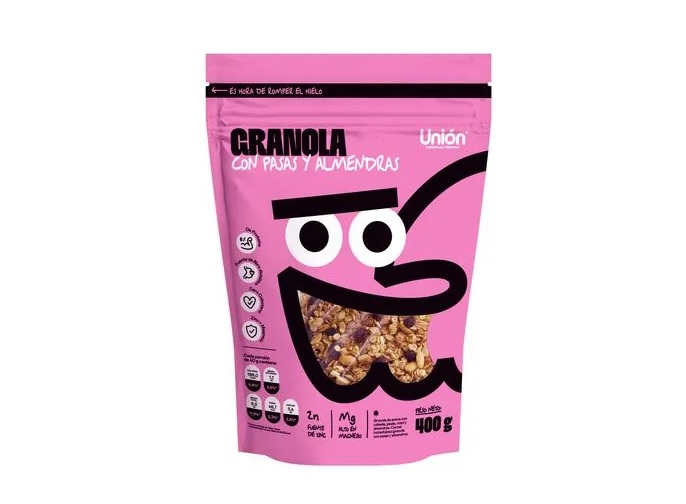GRANOLA PASAS ALMENDRAS UNION X 400