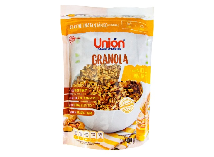 GRANOLA CON MIEL DE ABEJA UNION X 4