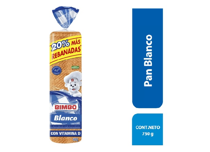 PAN BIMBO BLANCO XL X 770 GR