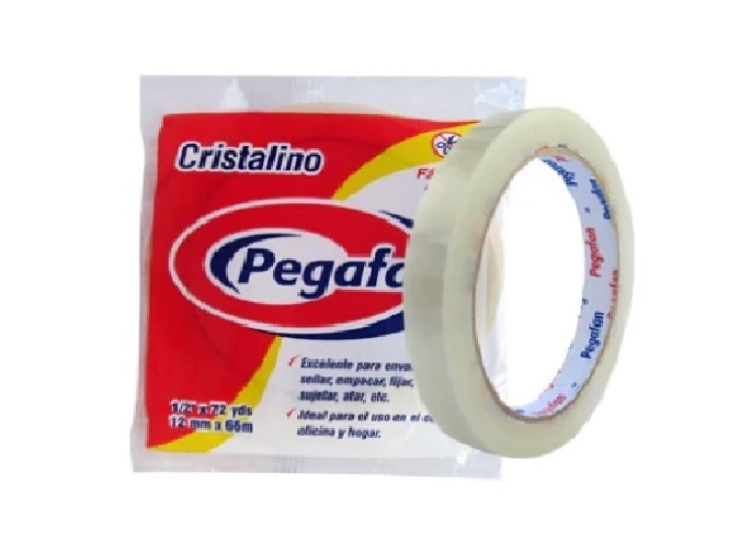CINTA PEGAFAN TRANPARENTE 12MM X 32