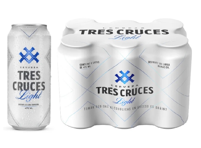 CERVEZA TRES CRUCES LIGHT X 473ML