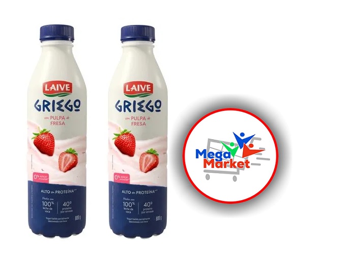 YOGURT LAIVE GRIEGO FRESA X 800GR
