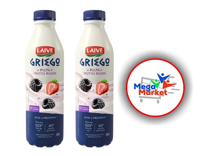 YOGURT LAIVE GRIEGO FRUTOS ROJOS X 