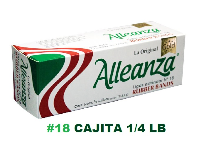 LIGAS ALLEANZA # 18 CAJITA 1/4 LB
