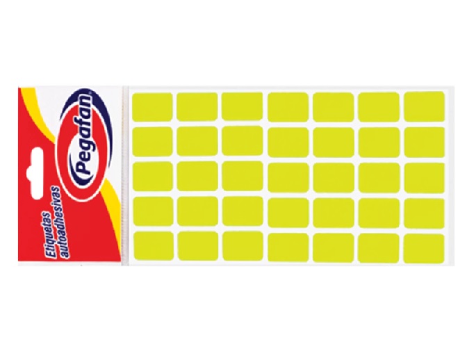 ETIQUETAS PEGAFAN RECTANG. 19 X 13M