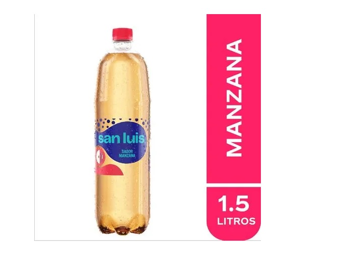 AGUA SAN LUIS MANZANA C/GAS X 1.5 L
