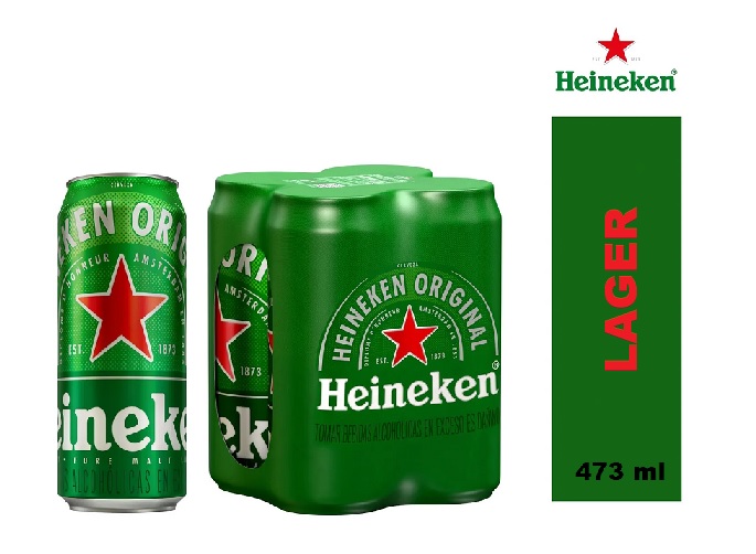 CERVEZA HEINEKEN LATA X 473 ML