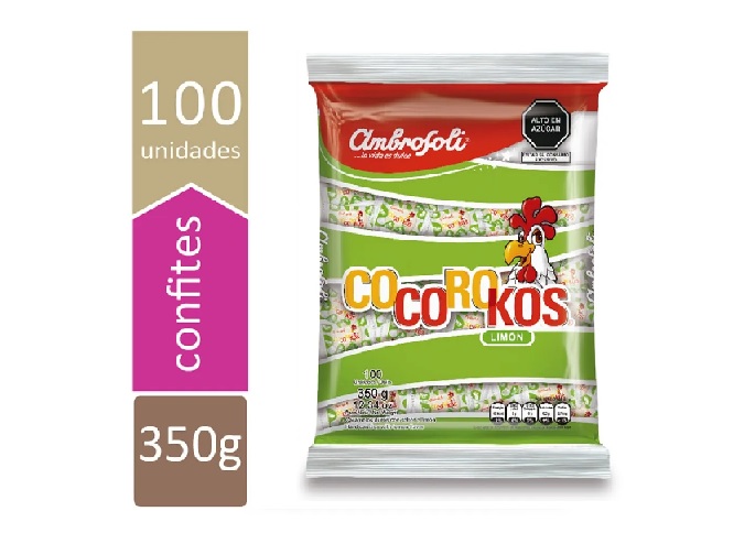 CARAMELO COCOROKOS LIMON X 100 UND