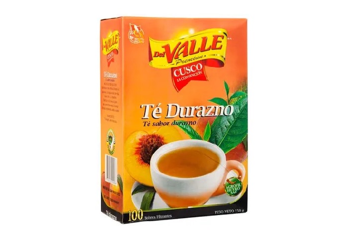 INFUSION TE DURAZNO DEL VALLE X 100