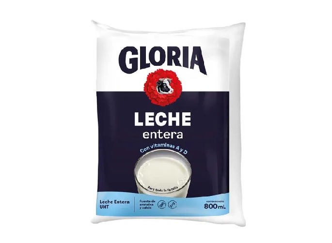 LECHE ENTERA GLORIA BOLSA X 800 ML